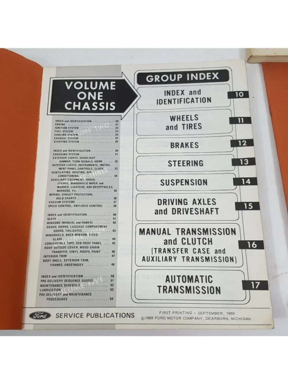 1970 Ford Car Auto Service Mechanic Shop Repair Manual Set Factory 1, 3, 4, 5